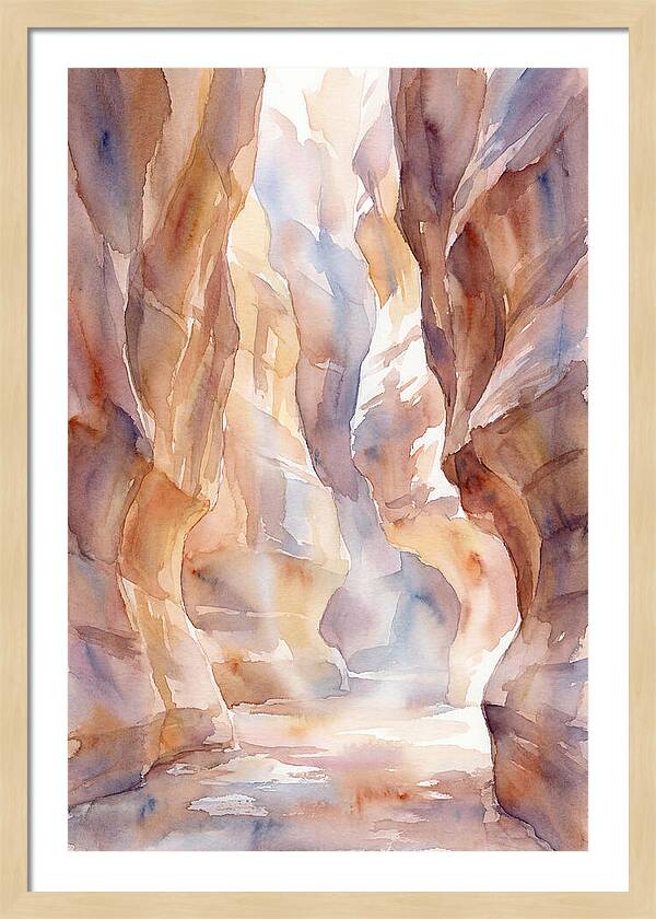Canyon Slot With Reflected Light