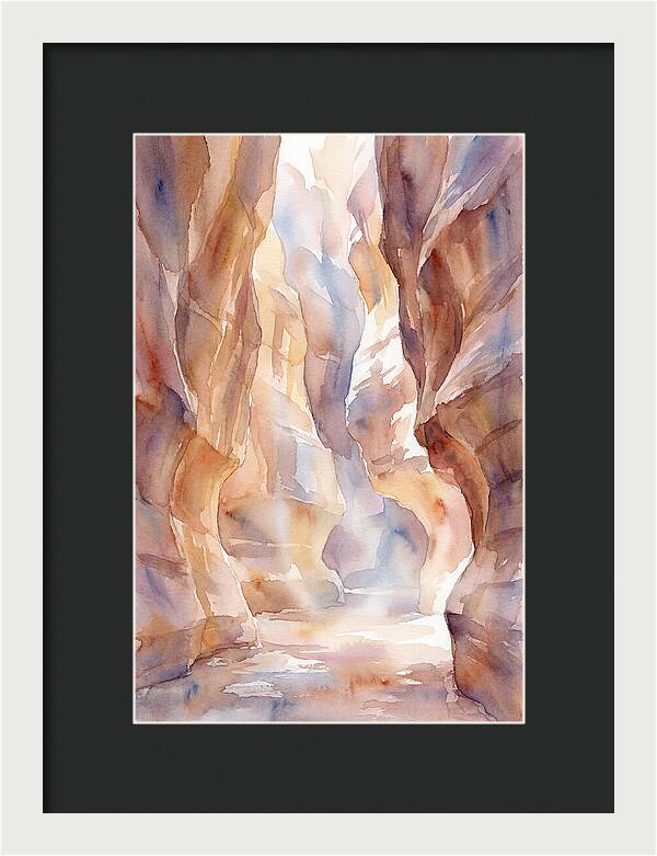 Canyon Slot With Reflected Light