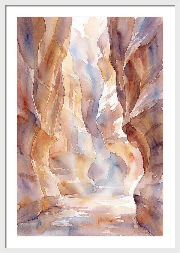 Canyon Slot With Reflected Light