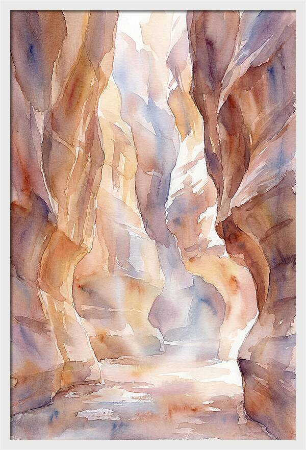 Canyon Slot With Reflected Light