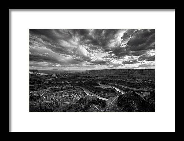 Canyon Vista In Black And White
