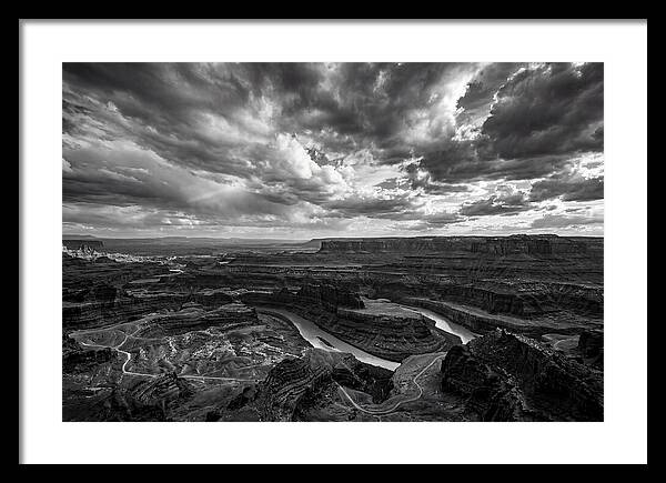 Canyon Vista In Black And White