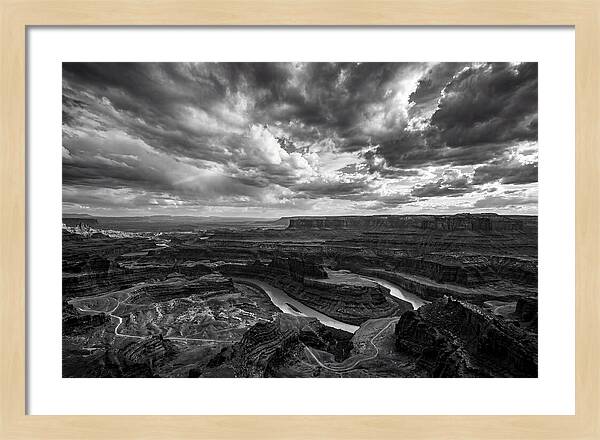 Canyon Vista In Black And White