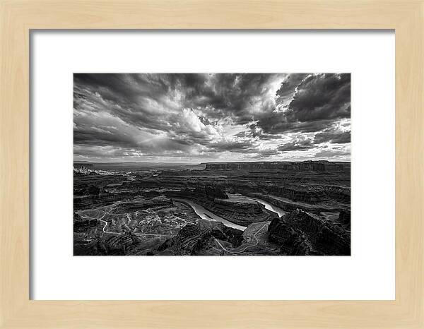 Canyon Vista In Black And White