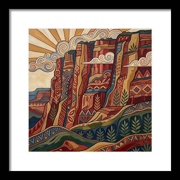 Canyon Wall Folk Art