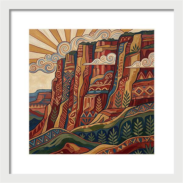 Canyon Wall Folk Art