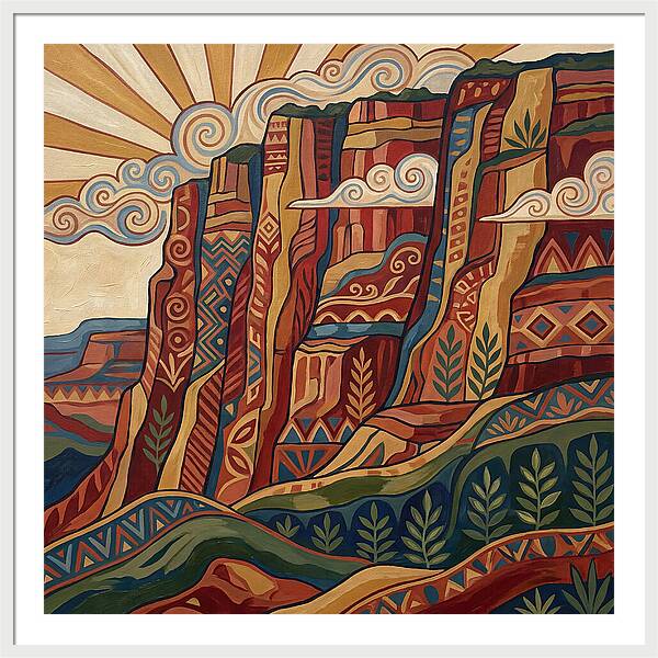 Canyon Wall Folk Art