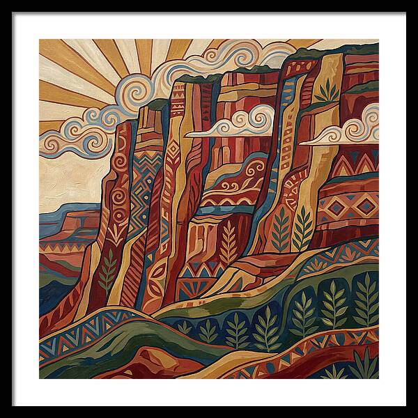 Canyon Wall Folk Art