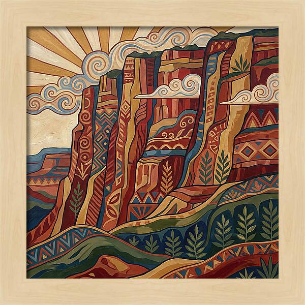 Canyon Wall Folk Art