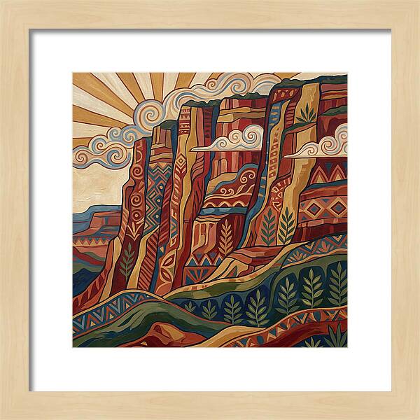 Canyon Wall Folk Art