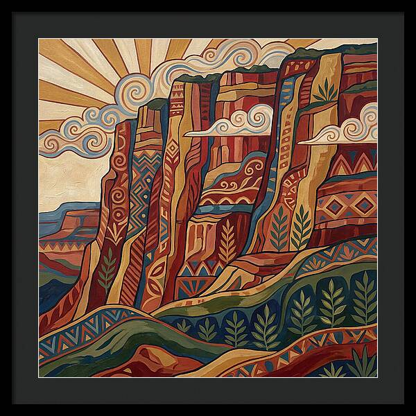 Canyon Wall Folk Art