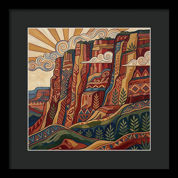 Canyon Wall Folk Art