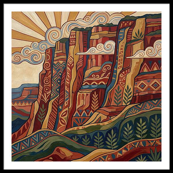 Canyon Wall Folk Art