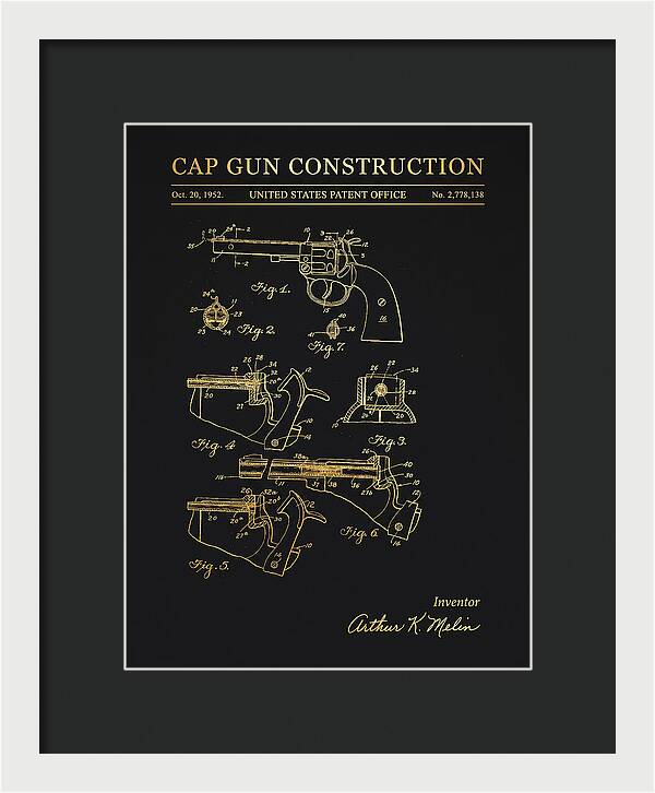 Cap Gun Wham O Gold Patent Us2778138a