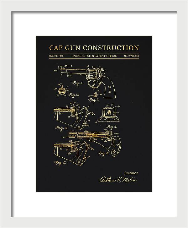 Cap Gun Wham O Gold Patent Us2778138a