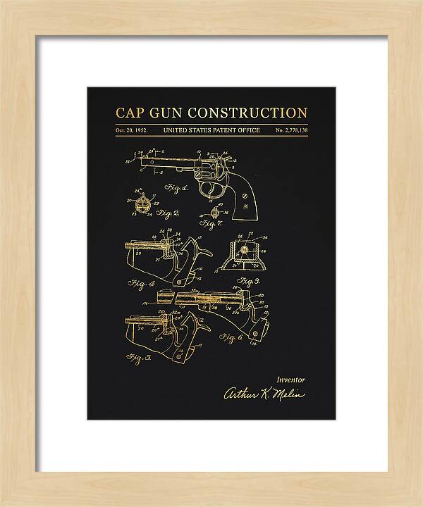 Cap Gun Wham O Gold Patent Us2778138a