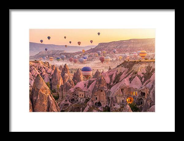 Cappadocia Balloons At Sunrise