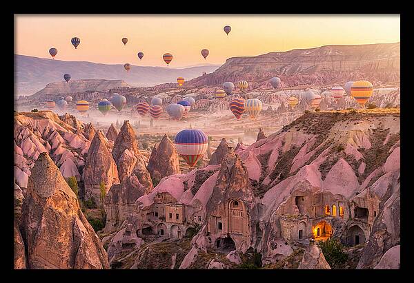 Cappadocia Balloons At Sunrise