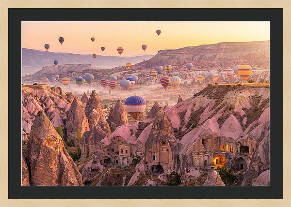 Cappadocia Balloons At Sunrise
