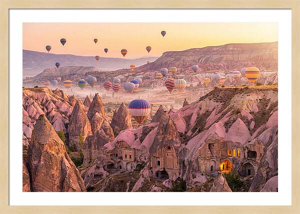 Cappadocia Balloons At Sunrise