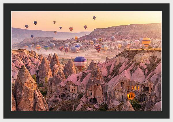 Cappadocia Balloons At Sunrise