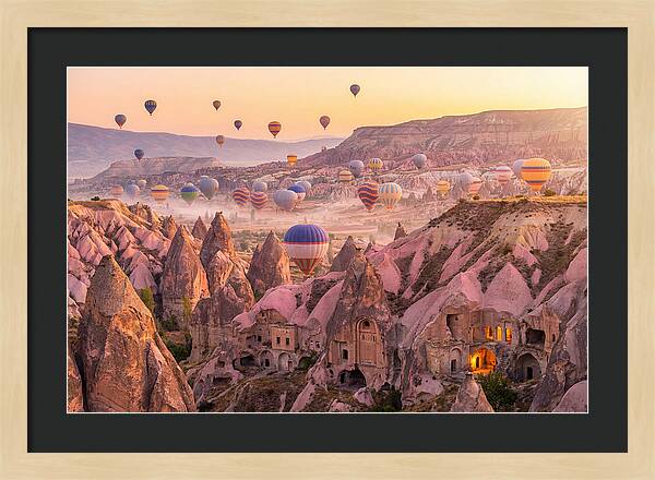 Cappadocia Balloons At Sunrise