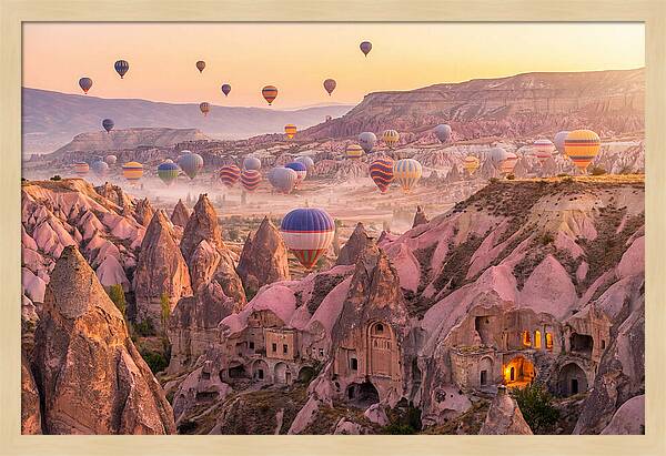 Cappadocia Balloons At Sunrise