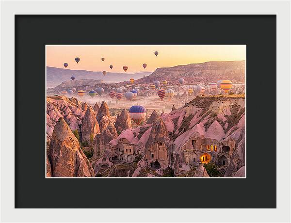 Cappadocia Balloons At Sunrise