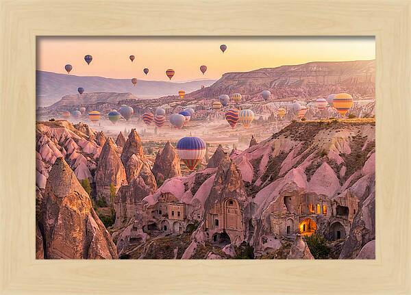 Cappadocia Balloons At Sunrise