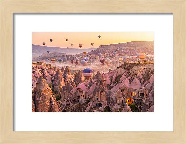 Cappadocia Balloons At Sunrise