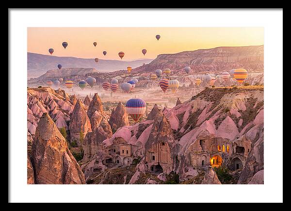 Cappadocia Balloons At Sunrise