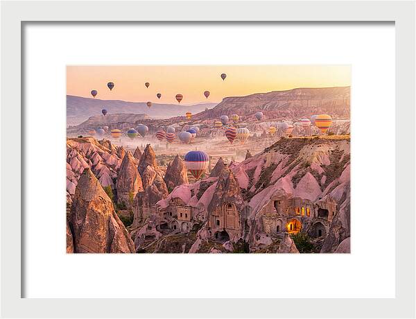 Cappadocia Balloons At Sunrise