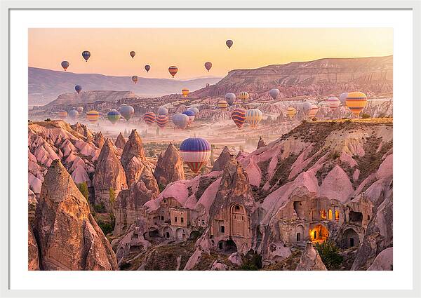 Cappadocia Balloons At Sunrise