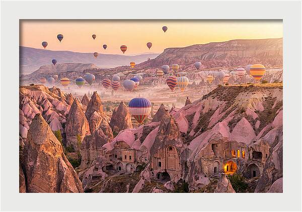 Cappadocia Balloons At Sunrise