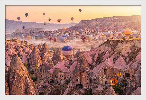 Cappadocia Balloons At Sunrise