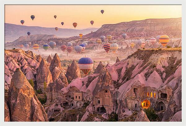 Cappadocia Balloons At Sunrise