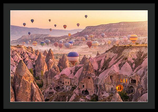 Cappadocia Balloons At Sunrise