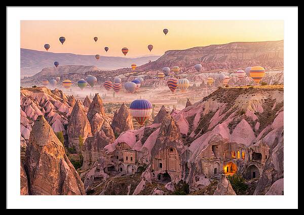 Cappadocia Balloons At Sunrise