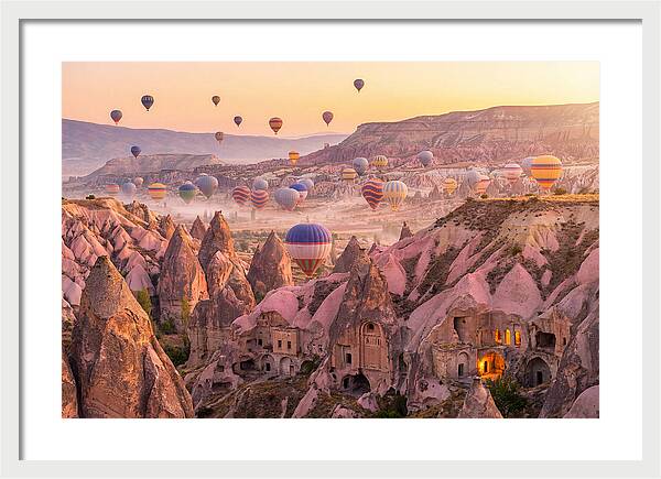 Cappadocia Balloons At Sunrise