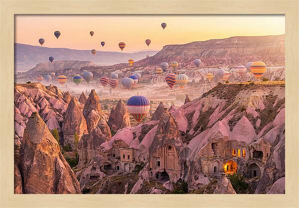 Cappadocia Balloons At Sunrise