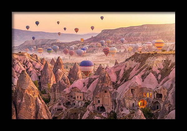 Cappadocia Balloons At Sunrise
