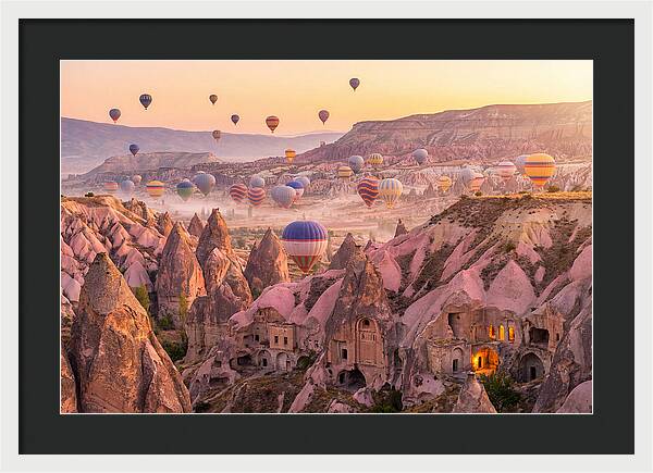 Cappadocia Balloons At Sunrise