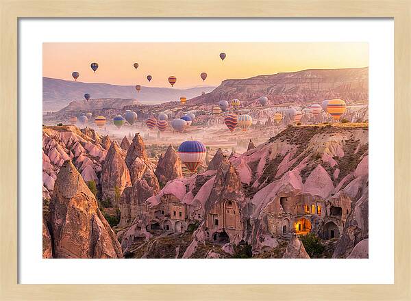 Cappadocia Balloons At Sunrise