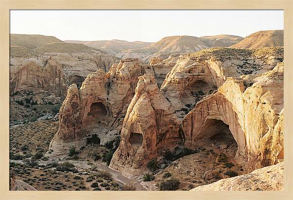 Cappadocia Rock Formations At Dusk