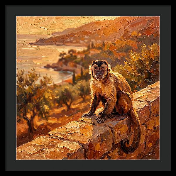 Capuchin Monkey By The Mediterranean