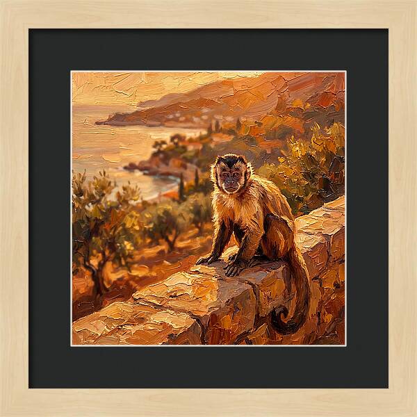 Capuchin Monkey By The Mediterranean