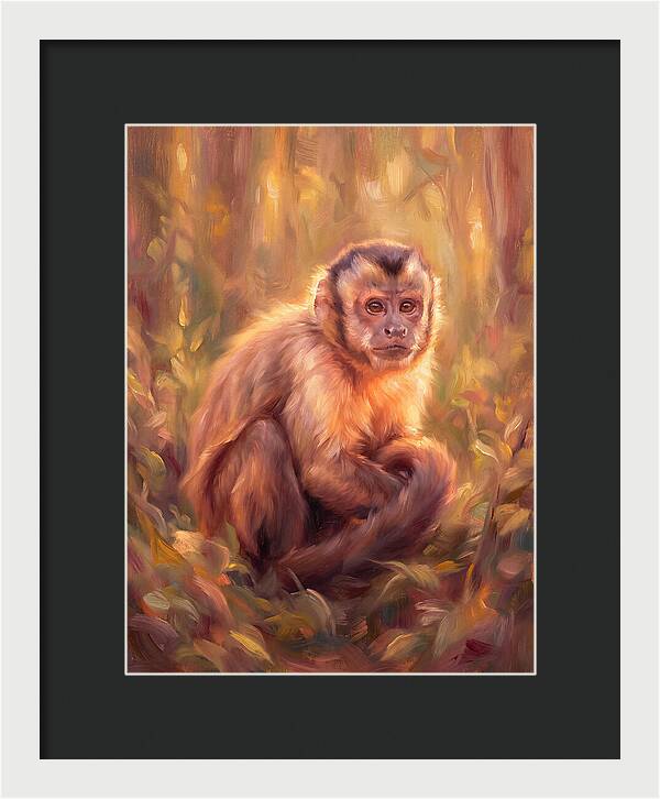 Capuchin Monkey In Forest
