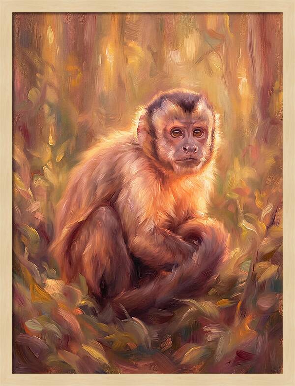 Capuchin Monkey In Forest