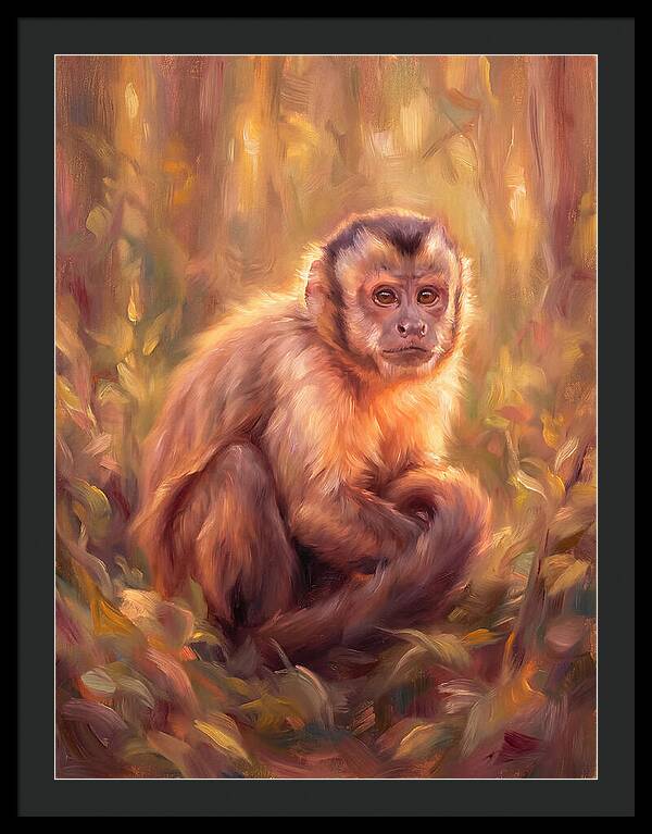 Capuchin Monkey In Forest