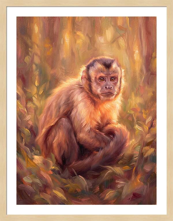 Capuchin Monkey In Forest
